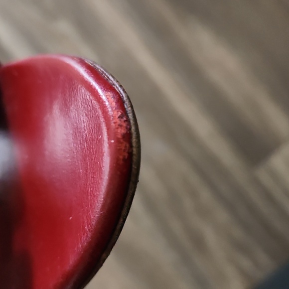 Gucci 'Tess' Original GG Monogram Slip On Heel Red Size 8 1/2 B - Picture 15 of 16